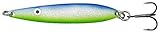 FAX Kinetic Spoon - Meerforellenblinker von 10g - 20g, bleifrei, Holographische Augen (Blue/Silver/Green, 10g)