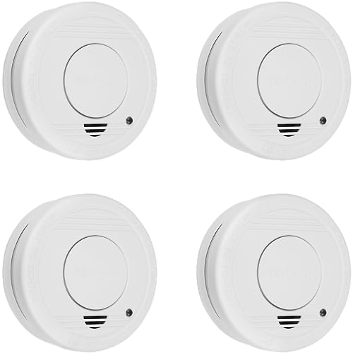 Smartwares - Smartwares FSM-11514 Lot de 4 détecteurs de fumée – Capteurs optiques – 10 ans de vie – 5 ans de batterie remplaçable – Bouton de test – 85 dB - -47%