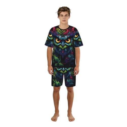 Pyjama doux et respirant avec hibou pour vos soirées cocooning