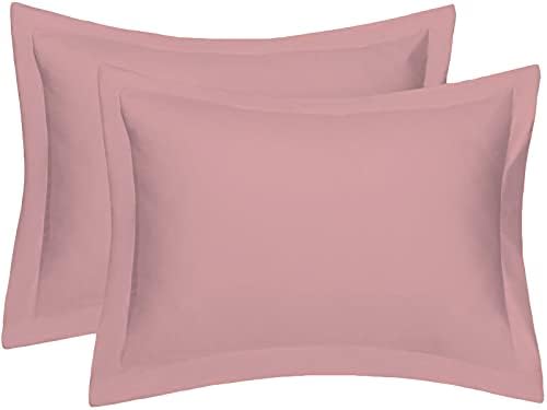 Oxford Pillow Cases 2 Pack Soft Luxury Bedroom Pillow Cover Pair (Orange)