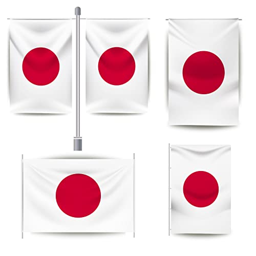 YongFoto Bandeira japonesa de 0,8 x 1,2 m, bandeira japonesa, para celebrações ao ar livre, casa, ja