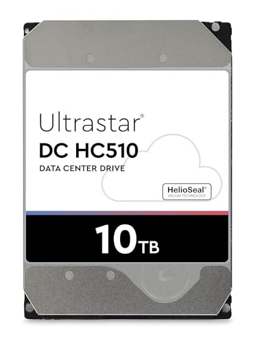 Image of Xtra Lyf W.D. 10TB Ultrastar DC HC510 SATA HDD - 7200 RPM Class, 256MB Cache, SATA 6 Gb /s, 3.5 inch (HUH721010ALE604)