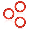 3pcs Toilet Flush Valve Seal, Red Toilet Fill Valve Seal Perfect for 210 and 211 Toilet Parts Equivalent to 630-0030 Toilet Tank Gasket Replacement Parts Compatible with Mansfield