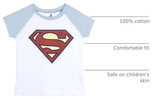 Image of DC Comics Justice League Girls' Glitter Graphic T-Shirt Toddler to Big Kid