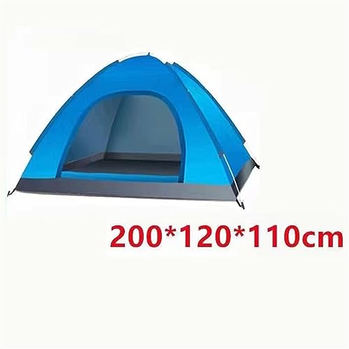 Tente de camping sauvage imperméable et résistante au vent pour 4 personnes - 2