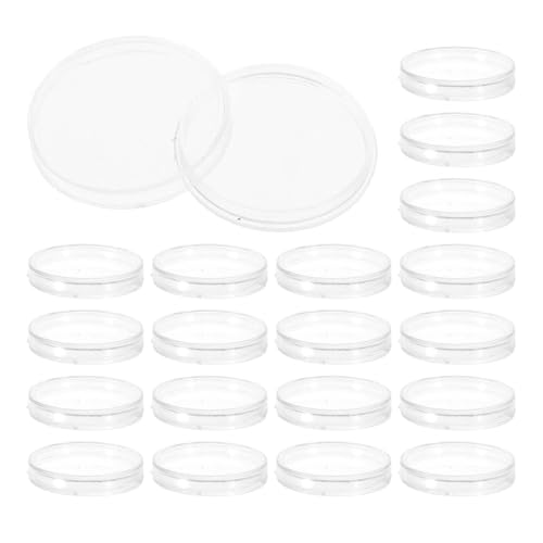 Boîtes de rangement rondes pour pièces 27 mm étui capsule plastique transparent x200