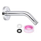 uxcell Shower Head Extension Arm with Flange 150mm(5.9