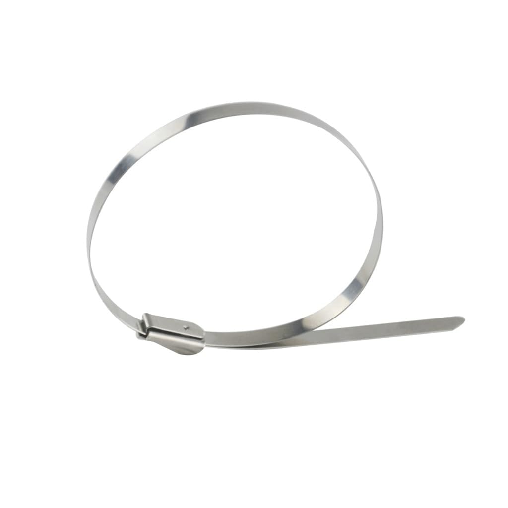 Bridas de acero inoxidable de 200 mm duraderas para organizar cableado exterior