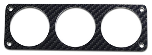 SEIKOH 3連メーターパネル 3連パネル 52mm 2inch カーボン 1DIN 348CARBON