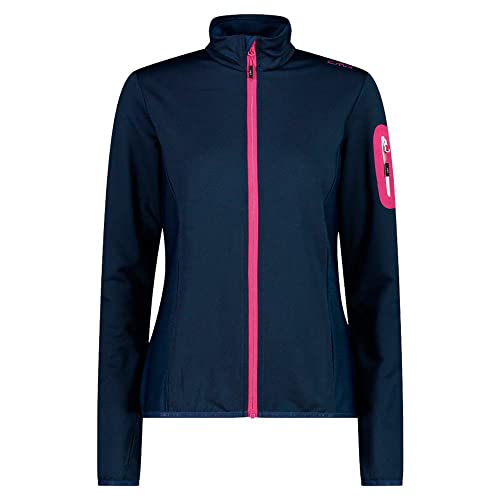 Sweat randonnée femme CMP 31L7886 avec poche zippée bleu géraneo 46