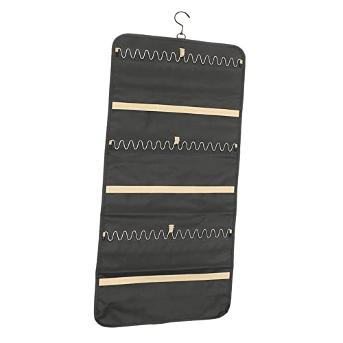 TENDYCOCO Double-Side Jewelry Hanging Organizer Bag Storage for Earrings Necklaces Bracelets Wall Hanging Pouch