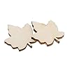 Creaides 100pcs Mini Maple Leaf Wood DIY Crafts Cutouts Wooden Maple Leaf Shaped Unfinished Wood Ornaments for DIY Projects Thanksgiving Party Decorations #2