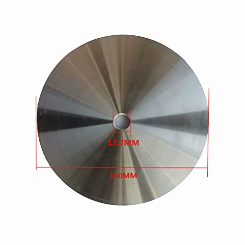 iDili Gemstone Grinding Machine Aluminum Polishing Disc 150MM/200MM Flat Abrasive Wheel for Gemstone Grinding Machine Gem Faceting Machine (Outer diameter: 150MM(6 Inch))