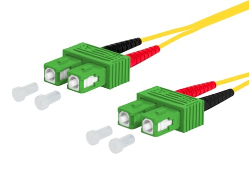 METZ CONNECT OpDAT SC-D APC/SC-D APC OS2 - Cable de conexión (1 m)