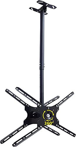Support de plafond pour téléviseur structure robuste double face rotation intégrale - 2