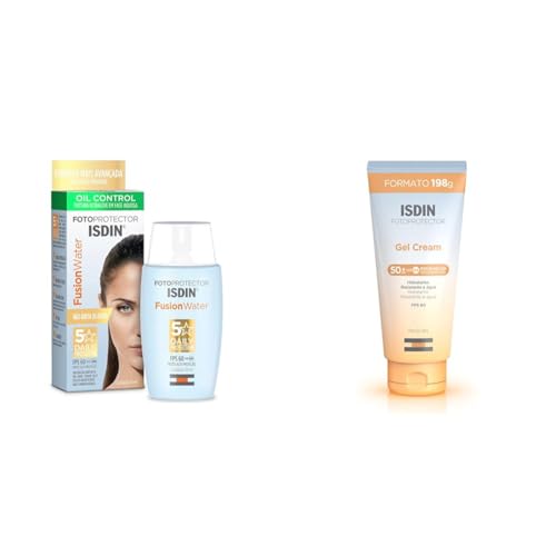 Kit ISDIN Protetor Solar Facial Fusion Water 5 Stars Sem Cor FPS6...