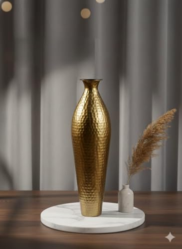 Image of 24 inches Metal Flower Vase for Home Decor Office Living Room Corner Decoration.