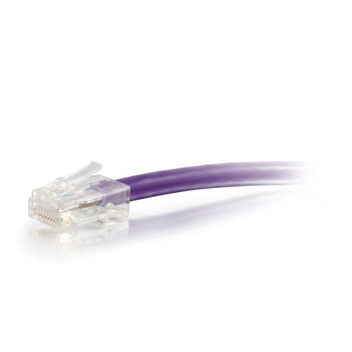 Image of C2G 00596 Cat5e Cable - Non-Booted Unshielded Ethernet Network Patch Cable, Purple (12 Feet, 3.65 Meters)