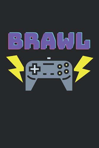  Brawl: Gamer Brawling Gaming Controller Regals Notebook foderato (formato A5, 15. 24 x 22. 86 cm, 120 pagine)