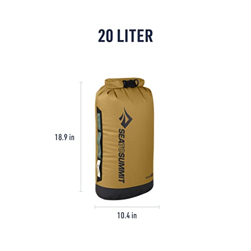 Image of Sea to Summit Big River Dry Bag, Heavy-Duty Dry Storage, 20 Liter, Gold Brown