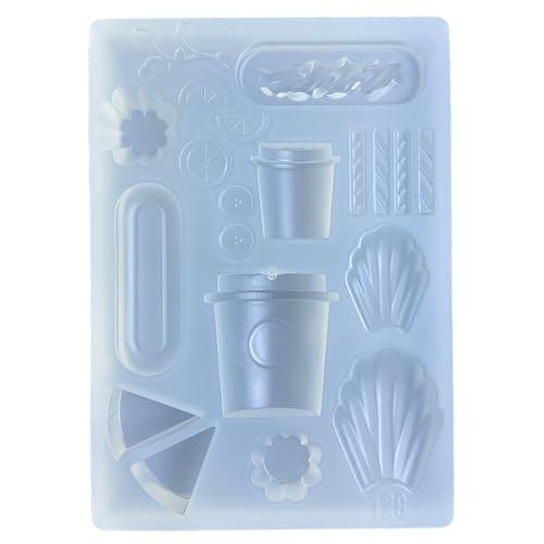 Juego de moldes de silicona flexible para hacer bombones y accesorios de fondant de chocolate