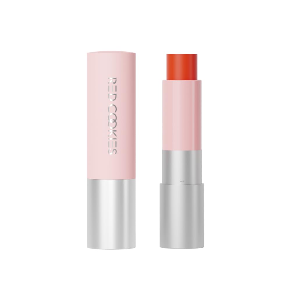 RED COOKIESKorean Glow Lip Cream - Lip Plumper Gloss Non-Sticky - Enhancing Tinted Long Lasting Lip Gloss – Korean Beauty Moisturizing Lip Gloss Cruelty Free (L1 Red)