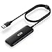 USB Hub, 4-Port USB 3.0 Hub Ultra Slim Data Hub with 4 ft Extended Cable, ICZI 4 Ports USB Hub 3.0 for Macbook, Mac Pro/mini, iMac, Surface Pro, Notebook PC, XPS, USB Flash Drives, Mobile HDD and More