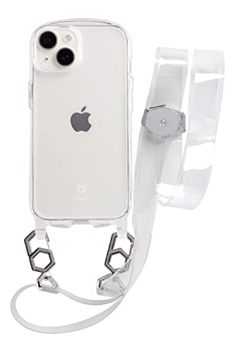 iFace Hang and iPhone 14 ケース クリアケース/ショルダーストラップ セット (クリア)【アイフェイス アイフォン14 用 カバー ショルダー ケース 】