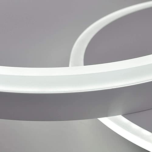 Plafonnier LED moderne doré de 72W dimmable avec télécommande pour grand salon - 6
