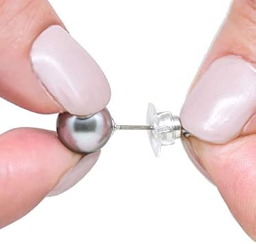 Chrysmela Most Secure Earring Back Replacement with Support Disc. Rose Gold. Earring Lifter for Screw Backs Threaded Post. Automatic fit, Lock and Lift with Patented Technology