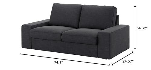 Ikea KIVIK cover two-seat sofa, Hillared anthracite