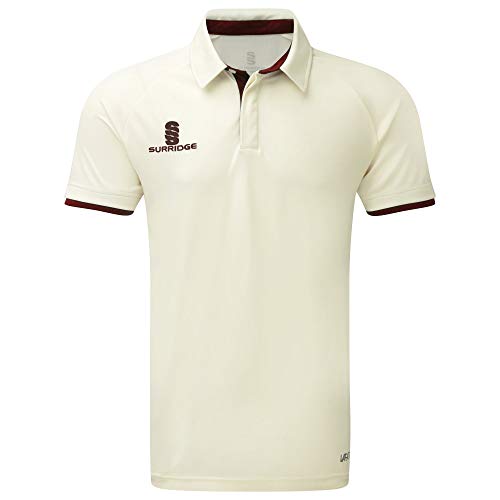 La Mejor Selección de Ropa de Cricket para Niño los 5 mejores. 45 Surridge Sports Camiseta de Cricket Unisex para niños de Manga Corta Ergo