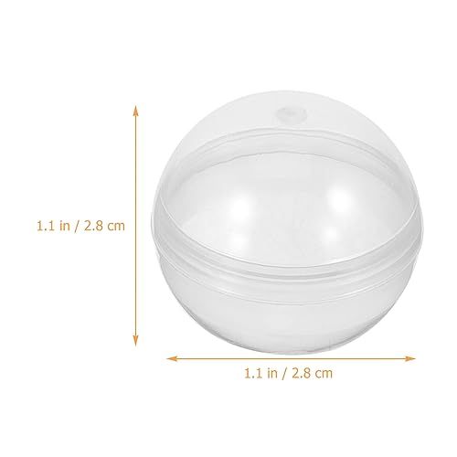 Healifty 100 StüCk Klare FüLlbare Kugeln 1.10 Zoll Runde PlastikbäLle FüR DIY Bastelprojekte KinderkrallenbäLle Geschenkverpackung Und Partydeko
