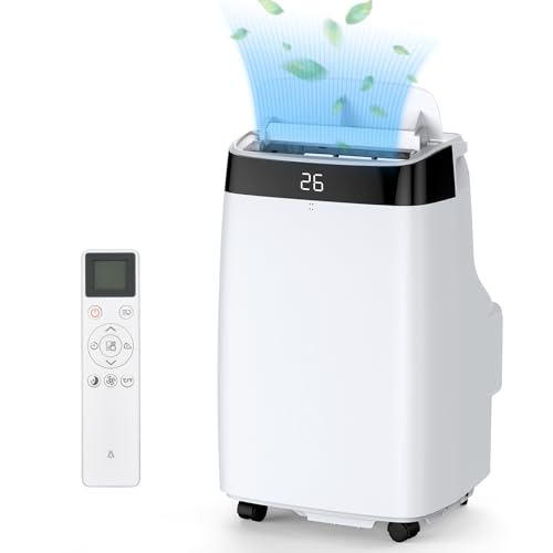 GOCAPTAIN Portable Air Conditioner,10,000 BTU Cools Rooms Up to 450 Sq.Ft. 3 Modes, Remote Control, Easy Installation Kit Included