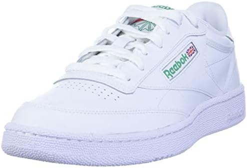 Reebok Men's Club C 85 Fashion Sneaker, White/Green, 10 M US
