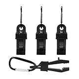 Stabile Planenclips,4 Stück Stabile Verstellbare Planen Klemmen,Windfeste Schattenstoff Klemmen | Für Planen Markisen Schattenstoff Abdeckung Auto Pool Camping Outdoor