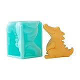 Opilroyn Molde de silicona para cubitos de hielo - Molde reutilizable para aperitivos, diseño de animales de dinosaurio para congelador, para zumo, cócteles, vino, champán, camping, hogar, restaurante