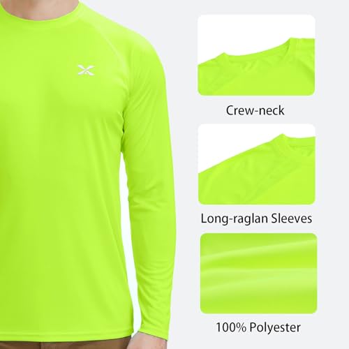 Corna Mens Long Sleeve Sun Protection Shirts UPF 50+ UV Protection Running Shirts SPF Rash Guard3