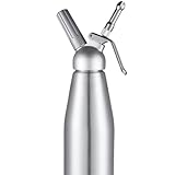 SIzlaho アルミ合金 クリームスプレーガン クリームホイップ コーヒーケーキ作り デコレーションボトル DIY ベーキング キッチンクリームフォームデザートツール (1000ml) (500ml+PPアクセサリー+ステンレスアクセサリ)