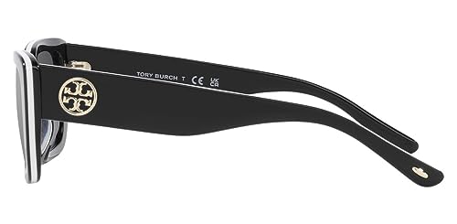 Tory Burch Sunglasses TY 7190 U 19466G Black White Trilayer3