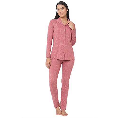 Image of Sweet Dreams Women's Cotton Printed Night Suit Set