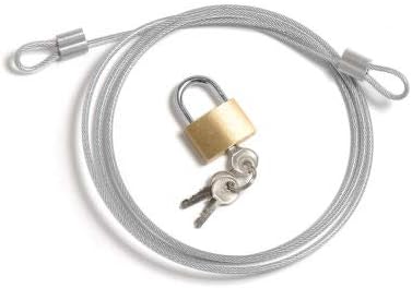 Security Cable Kit - Includes Cable Padlock and 3 Keys