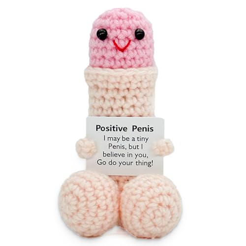 Pocket Hug Penispuppe Glücksbringer Geschenke, Glück Penis Positive Geschenke, Positive Kartoffel Deutsch Ersatz, Lustige Geschenke, kleines Geschenk für Männer und Frauen