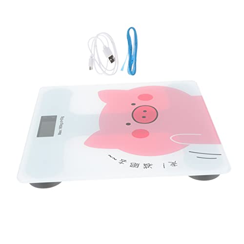 Balance de salle numerique cartoon rechargeable pour le suivi du poids de toute la famille