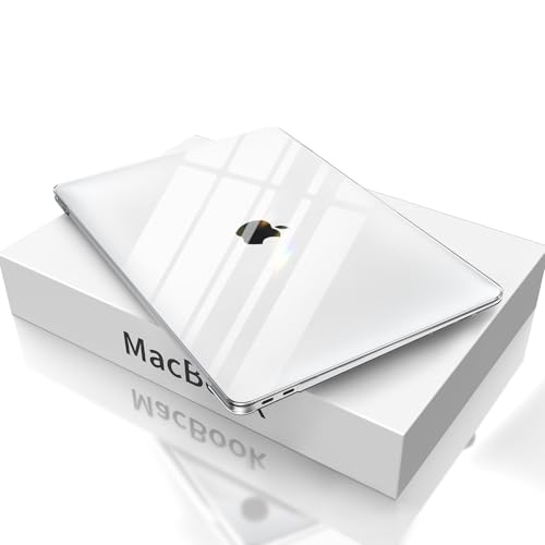 Image of EooCoo Case Compatible for MacBook Air 13.3 inch M1 2021 2020 2019 2018,A2337 A2179 A1932,Original Machine Color,Ultra-Thin Invisible,M1 Air 13 High Transparency Laptop Hard Shell Cover-Crystal Clear