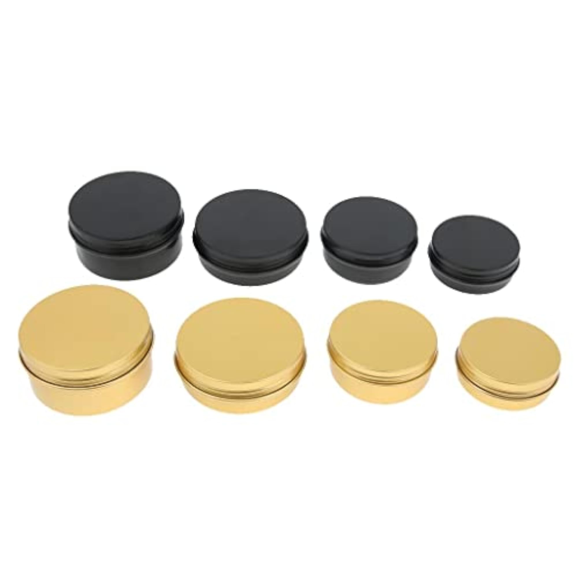 2x10 Pieces Round Aluminum Cream Empty Containers