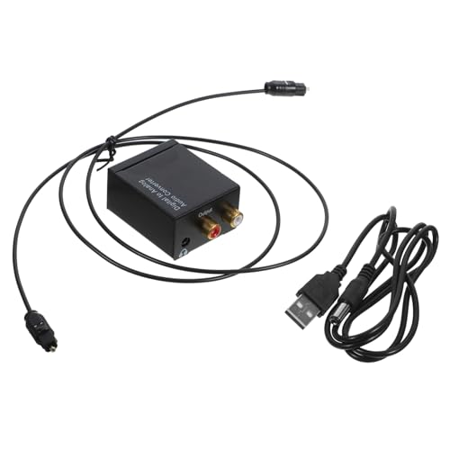 SOLUSTRE Conversor Dac HiFi Divisor Digital Analógico Cable USB Óptica Fácil De Instalar