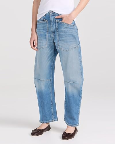 Kedera Women's Barrel Jeans Pants Straight Wide Leg Y2K Denim Pants Baggy Boyfriend Jeans with Pockets Light Blue2