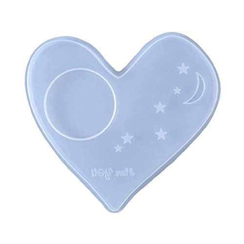 ColourQ - Molde de resina epoxi con diseño de corazón y estrella Cover