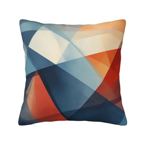 KIRROWE Color Vision Taie d'oreiller carrée 30,5 x 30,5 cm en fibre de polyester douce pour la maison et la voiture